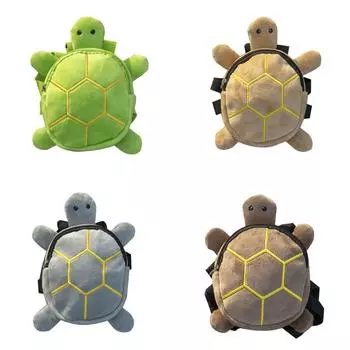 Уличная сумка для собак, мультяшный рюкзак для домашних животных, плюшевые школьные сумки, необходимые для ходьбы зелёный