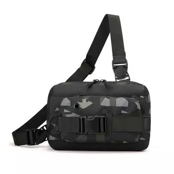 Уличная сумка на плечо, мужская легкая сумка через плечо, многофункциональная спортивная поясная сумка, большая вместительная нагрудная сумка синий