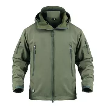 Уличная тактическая военная куртка мужская TAD Softshell флисовая камуфляжная водонепроницаемая куртка альпинистская одежда походная охотничья спортивная куртка S серый