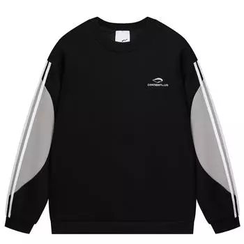 Уличная теплая толстовка с круглым вырезом и длинными рукавами S белый