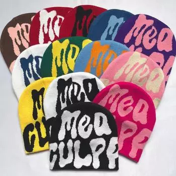 Уличная толстовка с капюшоном в стиле хип-хоп, новая осенняя вязаная шапка, корейская мужская зимняя уличная велоспорт, спортивная шапка, вязаная шапка с ушками, тренд жёлтый