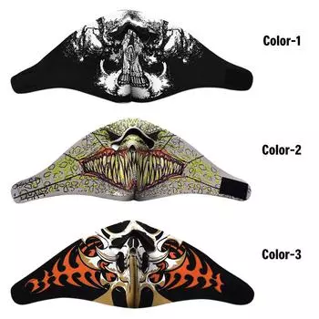 Уличная велосипедная маска для лица, дышащая полумаска, муфельная маска для рта для мотоциклетного костюма, игра CS Color-3