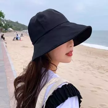 Уличная женская рыбацкая шляпа, складная с большими полями, регулируемая застежка-лента, защита от солнца, защита от ультрафиолета, пляжная кепка, садовая дорожная шляпа хаки