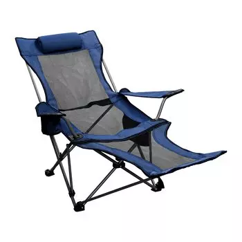 Уличное кресло-реклайнер Pine Field с эксклюзивной сумкой для хранения, темно-синее тёмно-синий