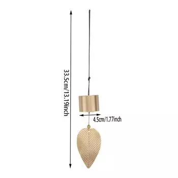 Уличное медное подвесное украшение в виде колокольчика для ветра Креативные ветровые колокольчики для украшения дома и сада Cylindrical