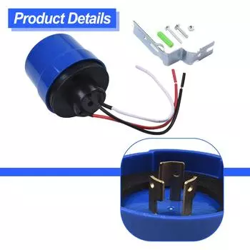 Уличное освещение Автоматическое включение/выключение фотоэлемента Датчик Переключатель лампы Фотоэлемент Датчик От заката до рассвета Датчик для светодиодного освещения сарая 10A 110V-240V CHINA