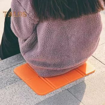 Уличное складное сиденье, портативный водонепроницаемый коврик для сидения из XPE, легкий коврик для сидения для путешествий, пикника, кемпинга, походов, рыбалки, стадиона синий