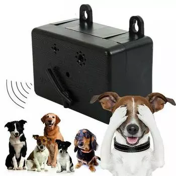 Уличное ультразвуковое устройство против лая, контроль лая собак, звуковой подавитель, черный