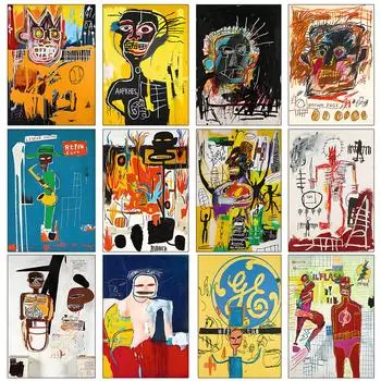Уличные граффити, абстрактные художественные постеры, авангардные сумасшедшие настенные художественные картины на холсте, печатные изображения, декор для спальни, гостиной, фреска 21cm30cm NoFrame