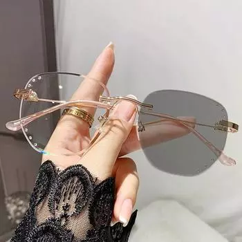 Уличные изменяющие цвет очки для близорукости, роскошные женские и мужские нестандартные фотохромные очки, готовые оптические очки без диоптрий 0