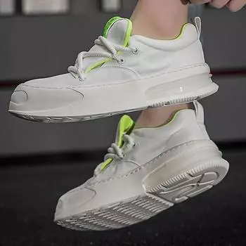 Уличные кроссовки из вулканизированной кожи, мужские кроссовки на платформе в стиле панк, мужские повседневные спортивные кроссовки для ходьбы, мужские 39 чёрный