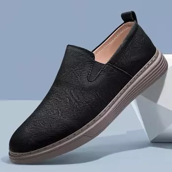 Уличные мокасины на толстой подошве, удобные кроссовки, повседневная обувь, мужские высококачественные оксфордские туфли, мягкая подошва, натуральная кожа 36 бежевый