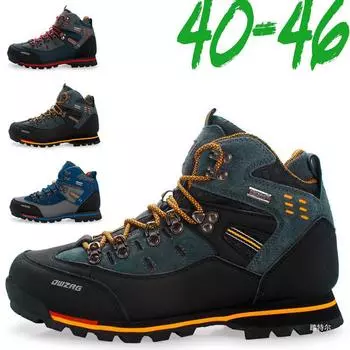 Уличные непромокаемые походные ботинки для мужчин и женщин, зимняя обувь для ходьбы, альпинизма, походной обуви, горные спортивные ботинки, мужские охотничьи кроссовки 40 синий
