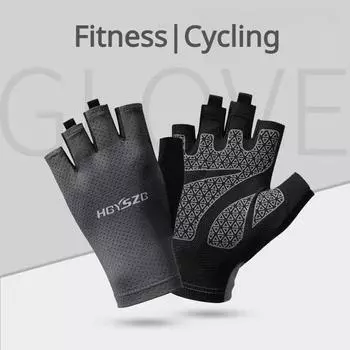 Уличные перчатки для кемпинга, мотоцикла, тренажерного зала и фитнеса, нескользящие перчатки унисекс, противоударные перчатки без пальцев, летнее оборудование для велоспорта M 6-8cm