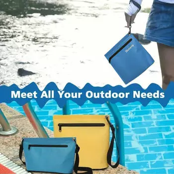 Уличные плавающие сухие мешки для хранения, сухой мешок, сумка для плавания, пляжное ведро, брезент, прочный водонепроницаемый чехол для телефона One Size белый