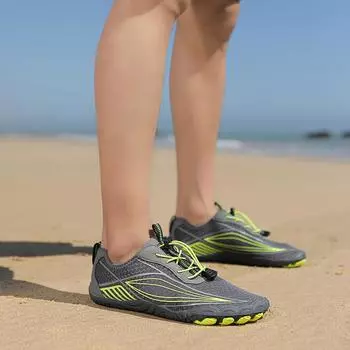 Уличные походные туфли с пятью пальцами для пар, фитнеса, спорта, ретрейсеризации, новые европейские и американские забродные мужские туфли большого размера 35 чёрный