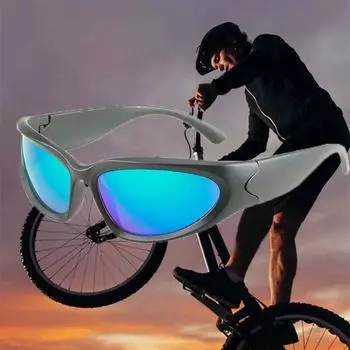 Уличные поляризационные солнцезащитные очки для мужчин и женщин, роскошные солнцезащитные очки унисекс в стиле панк, солнцезащитные очки для верховой езды, UV400, защитные очки AS PICTURE