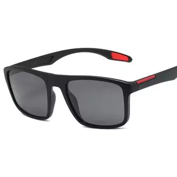 Уличные поляризационные солнцезащитные очки унисекс TR90 в оправе для мужчин и женщин UV400, солнцезащитные очки для вождения и путешествий, мужские сверхлегкие антибликовые очки C1 Bright Black