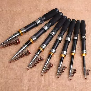 Уличные портативные телескопические стеклянные мини-морские удочки длиной от 1 до 2,3 м, аксессуары 100cm