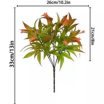 Уличные растения с защитой от УФ-излучения, искусственная ипомея, украшение для дома, двери и окна, имитация цыганской вазы, цветочная композиция 33cm красный
