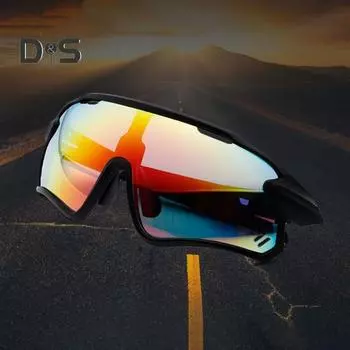 Уличные солнцезащитные очки для велоспорта, защита от ультрафиолета, ветрозащитные, легкие, для мужчин и женщин, для бега, рыбалки, горного велосипеда, спортивные очки, очки чёрный/серебряный