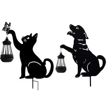 Уличные солнечные декоративные колья симпатичные солнечные садовые светильники для наружного патио двора A