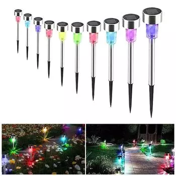 Уличные солнечные светильники Садовые светильники Лампа на солнечных батареях Водонепроницаемый ландшафтный светильник Фонарь для освещения дорожек и дворов Украшение сада