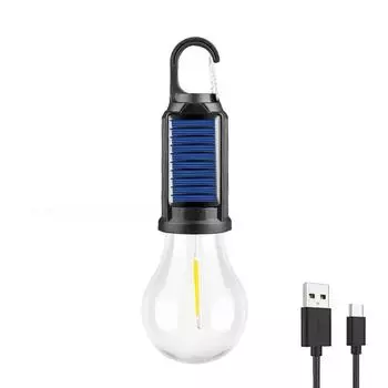 Уличные светодиодные лампы на солнечной батарее, USB-зарядка, свет для кемпинга, портативные ночные светильники, водонепроницаемый фонарик, рыболовный фонарь 1 Pcs
