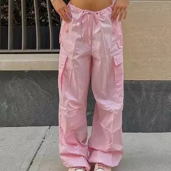 Уличные свободные рабочие брюки осенняя мода повседневные брюки с низкой талией большие размеры утягивающие леггинсы брюки женские XS белый