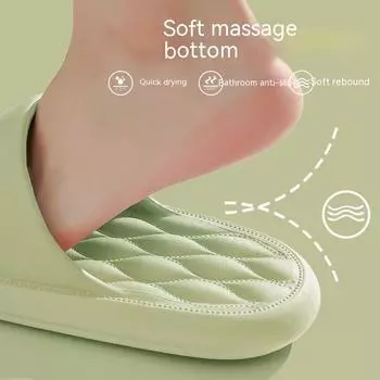 Уличные тапочки для влюбленных унисекс, очень мягкие и толстые нескользящие шлепанцы на платформе, летние женские сандалии для ванной комнаты, мужские тапочки 36