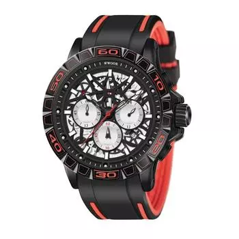 Уличные трендовые светящиеся мужские часы модные механические спортивные водонепроницаемые мужские часы