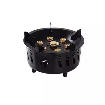 Уличные ветрозащитные электронные печи с зажиганием, газовая плита высокой мощности, регулируемая огневая мощность, походная газовая плита, печь чёрный