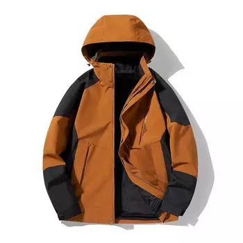 Уличные водонепроницаемые костюмы, мужские комплекты из двух предметов, толстые теплые пальто, ветровка для кемпинга, зимнее пальто, ветрозащитное пальто для пешего туризма M белый