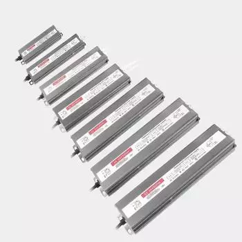 Уличные водонепроницаемые трансформаторы для ламп IP67 AC180-265V в DC 12 В 24 В светодиодный драйвер питания 60 Вт 100 Вт 150 Вт 200 Вт 300 Вт DC 12V