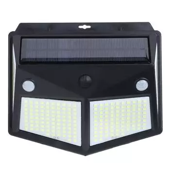 Уличный 260LED солнечный автоматический индукционный настенный светильник для сада, двора, лестницы