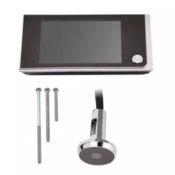 Уличный электронный глазок с высоким разрешением «кошачий глаз» с 3,5-дюймовым цветным ЖК-экраном для помещений, визуальный ряд 120??