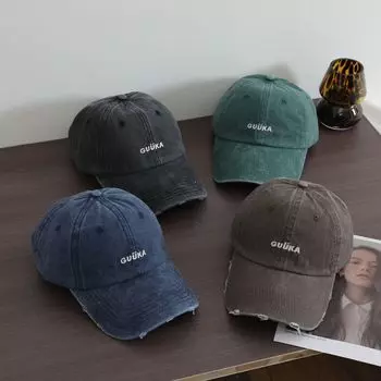Уличный американский ретро маленькая буква вышитая бейсболка украшение личность уличный тренд хип-хоп шоу лицо маленький большой окружность головы M56-58cm синий
