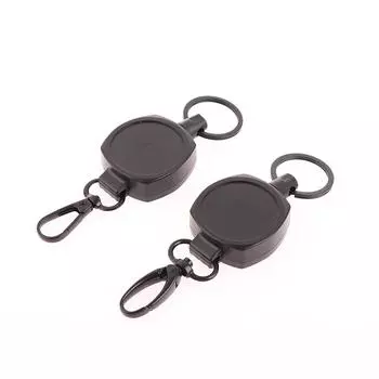 Уличный автоматический выдвижной трос Luya тактический брелок с зажимом Pull Recoil спортивный брелок для ключей с защитой от потери удостоверения личности as the picture