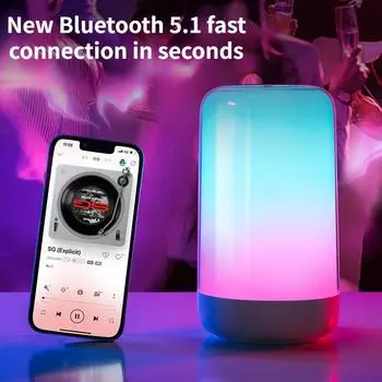Уличный беспроводной динамик Настольный Bluetooth 5.1 Портативный домашний USB Креативный Ночной Светильник Маленький Звуковой Атмосферный Светильник No bluetooth speaker