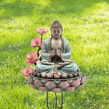 Уличный Будда Двор Знак Садовые Колышки Ремесла Творческое Искусство Украшения Акриловый Газон Для Тропы