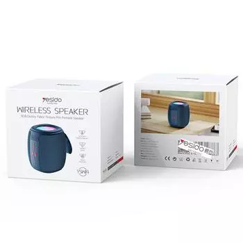 Уличный бытовой RGB световой эффект Bluetooth-динамик с высокой громкостью беспроводной аудиосабвуфер 3D Surround Card U Disk YSW14 (English Version) чёрный