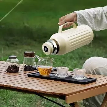 Уличный чайник для заваривания чая, термоизоляционный горшок, бутылка для воды, керамический внутренний бак, теплый горшок, интеллектуальный теплый чайник