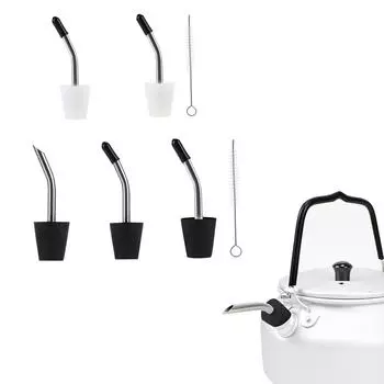 Уличный чайник, удлинительная трубка для кофейника, сверхлегкий чайник из нержавеющей стали, водопроводная труба, конверсионная насадка для воды none белый