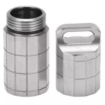 Уличный футляр для таблеток из титанового сплава, мини-герметичный контейнер для лекарств для кемпинга, путешествий, походов