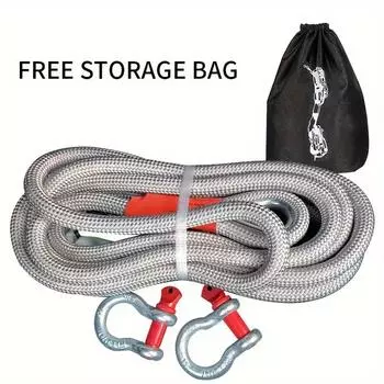 Уличный инструмент трос, автомобильный трос для буксировки внедорожного прицепа, аварийно-спасательный трос, более толстый автомобильный нейлоновый трос для вытягивания, надежный