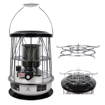 Уличный керосиновый обогреватель для зимней палатки, керосиновая горелка с регулируемым пламенем stove and rack белый
