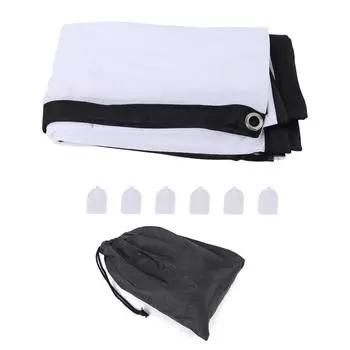 Уличный киноэкран 100 дюймов складной AntiCrease 16:9 Белый Портативный Штор для Домашнего Кинотеатра