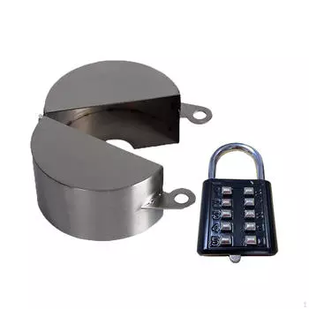 Уличный кран с замком, клапан для воды, простой в использовании, универсальный, нержавеющая сталь, металлическая крышка