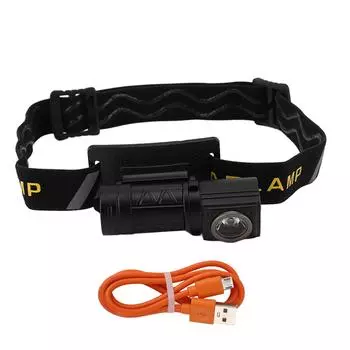 Уличный налобный фонарь с эластичной лентой, водонепроницаемый, мини-портативный, 550 лм, фонарик для