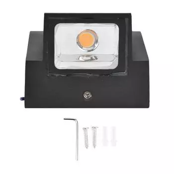 Уличный настенный светильник 5 Вт COB теплый источник света без мерцания IP65 водонепроницаемый светильник для коридора двора